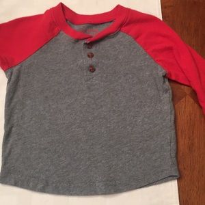 Jumping Beans Red/Gray Long Sleeve Shirt